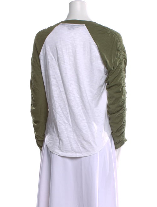 Veronica Beard Scoop Neck Long Sleeve Sweatshirt