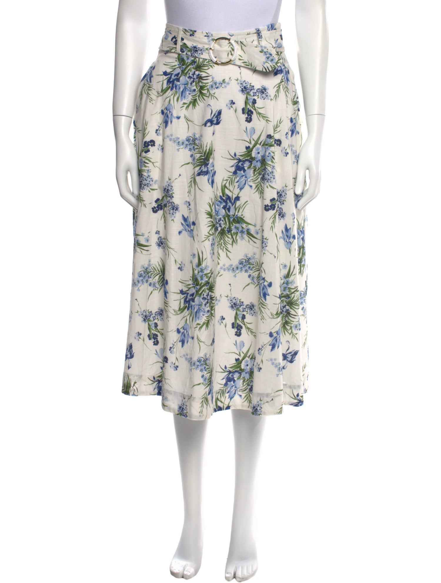 Veronica Beard Floral Print Midi Length Skirt w/ Tags