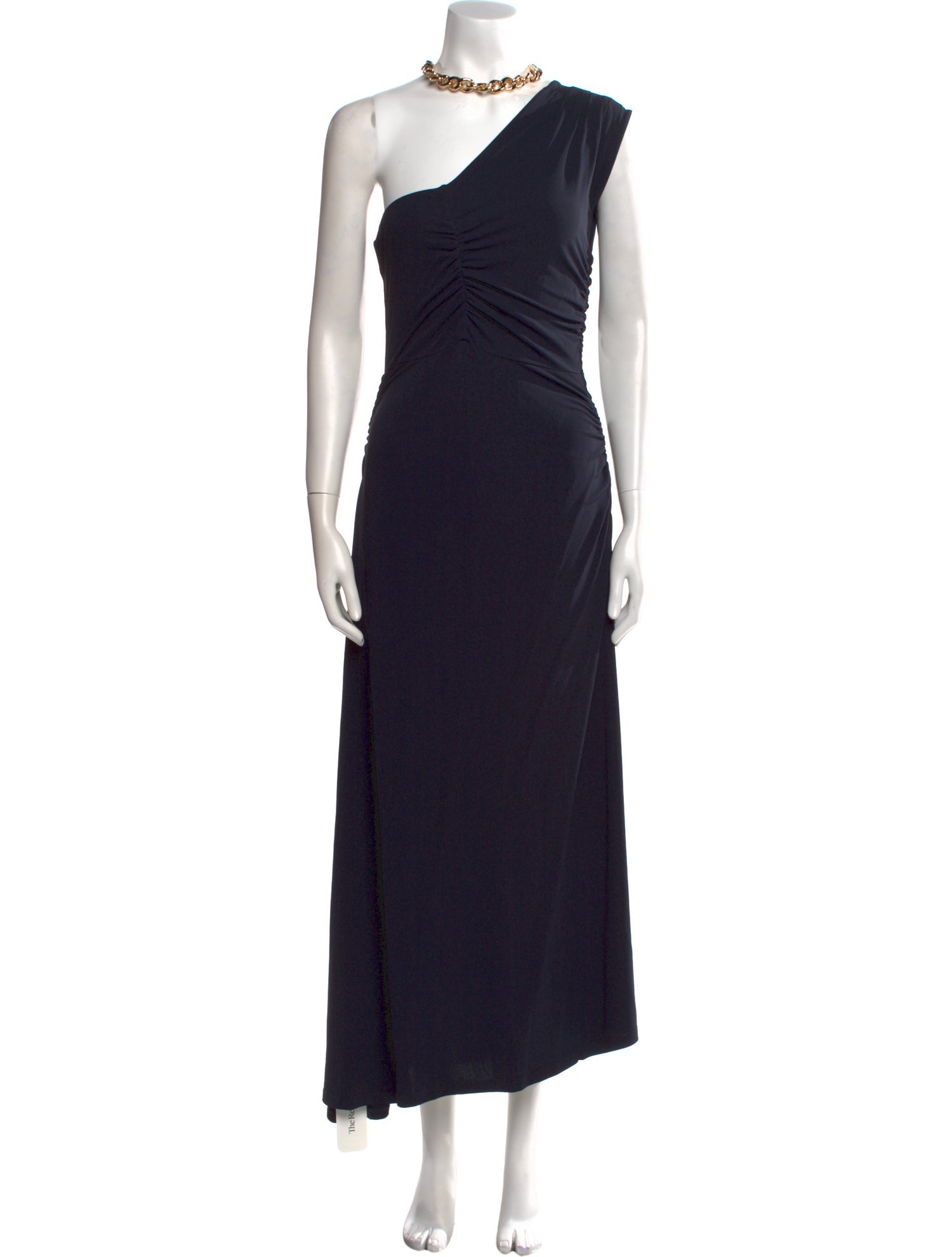Veronica Beard One-Shoulder Long Dress