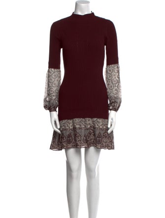 Veronica Beard Printed Mini Dress