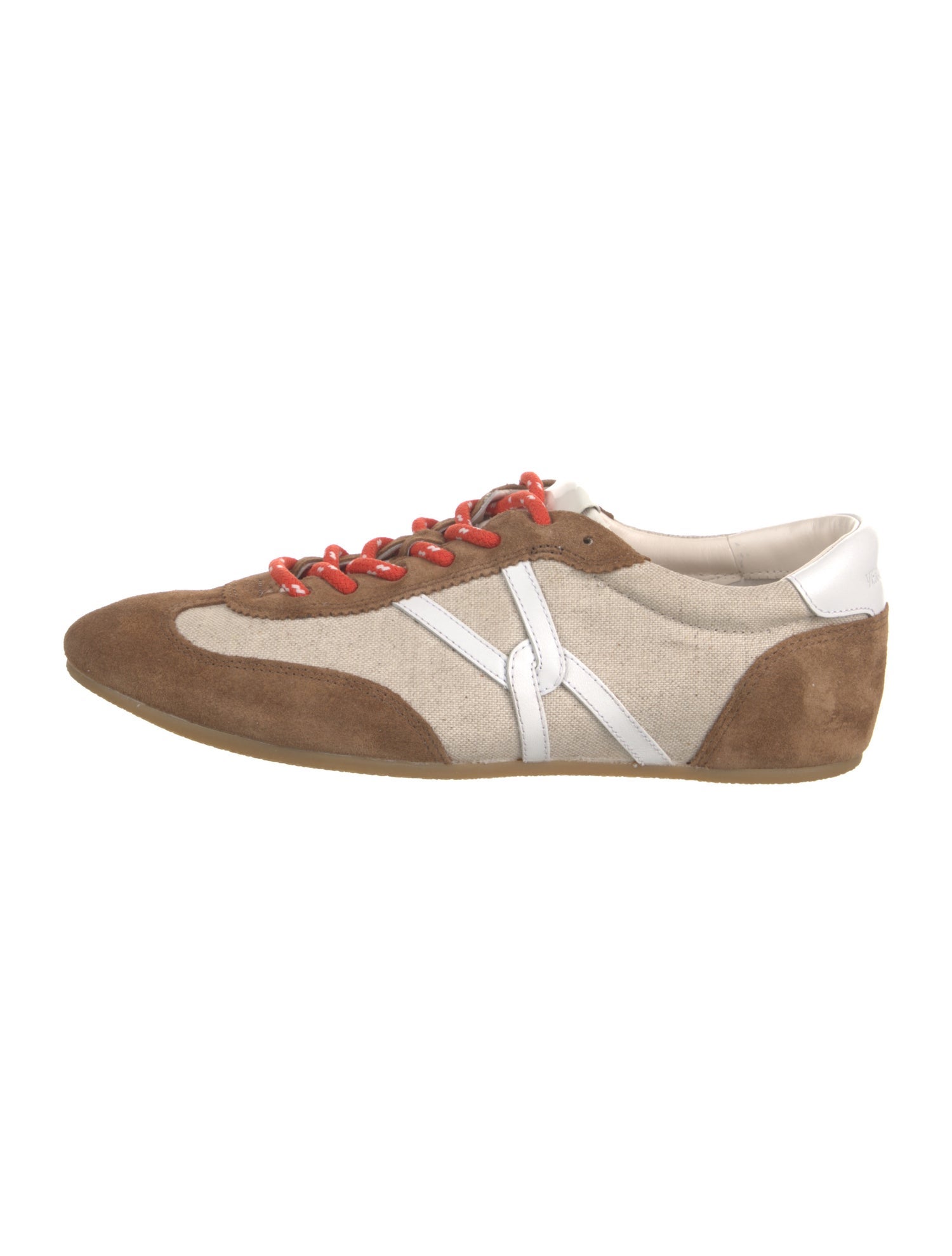 Veronica Beard Suede Colorblock Pattern Sneakers