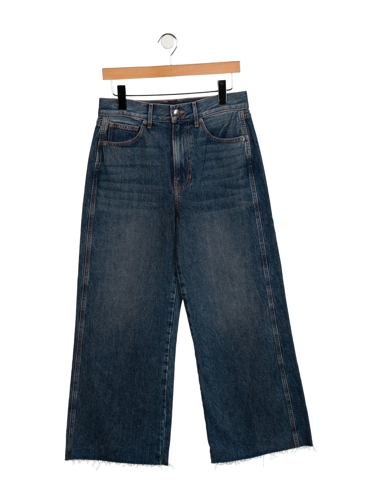 Veronica Beard High-Rise Wide Leg Jeans