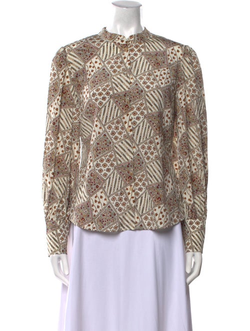 Veronica Beard Silk Printed Blouse
