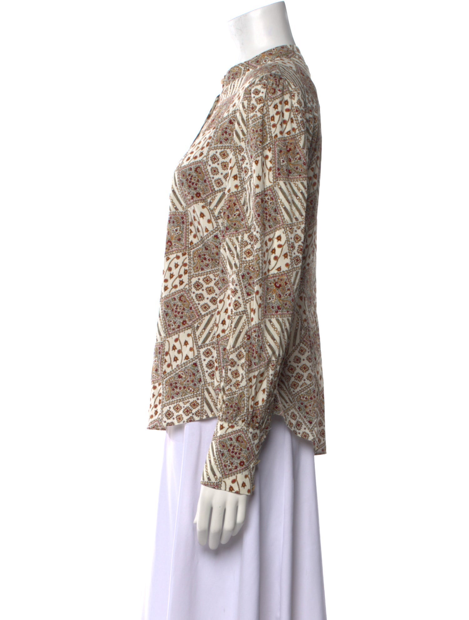 Veronica Beard Silk Printed Blouse
