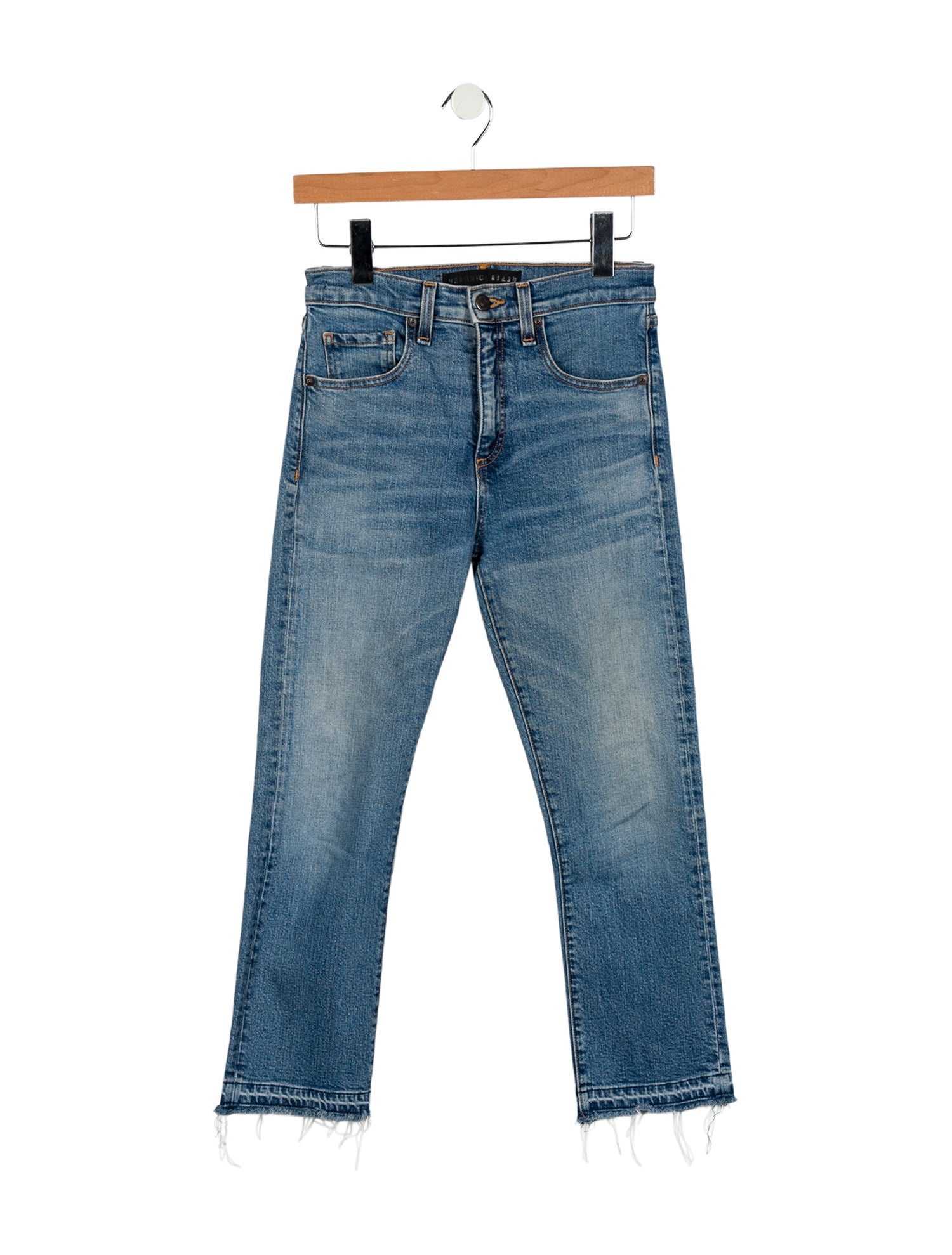 Veronica Beard High-Rise Straight Leg Jeans