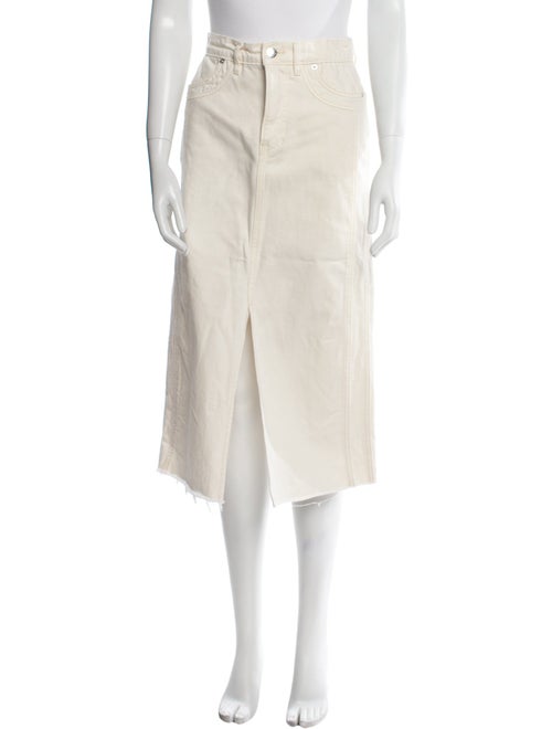 Veronica Beard Raw-Edge Trim Midi Length Skirt