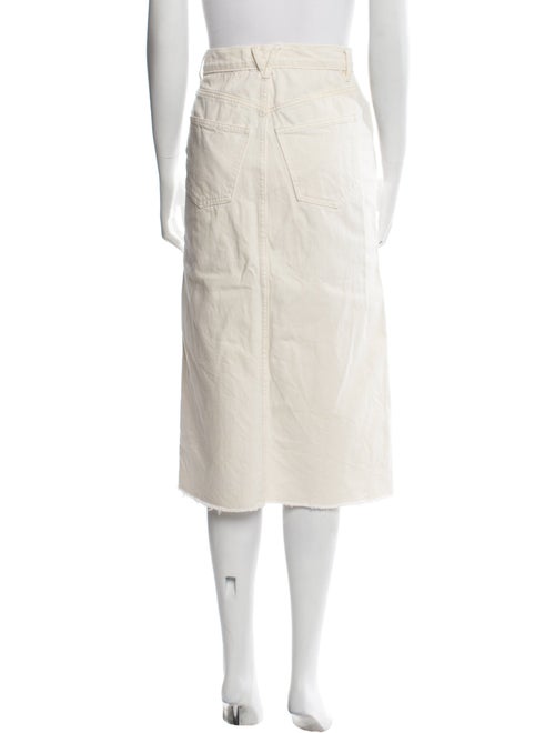 Veronica Beard Raw-Edge Trim Midi Length Skirt