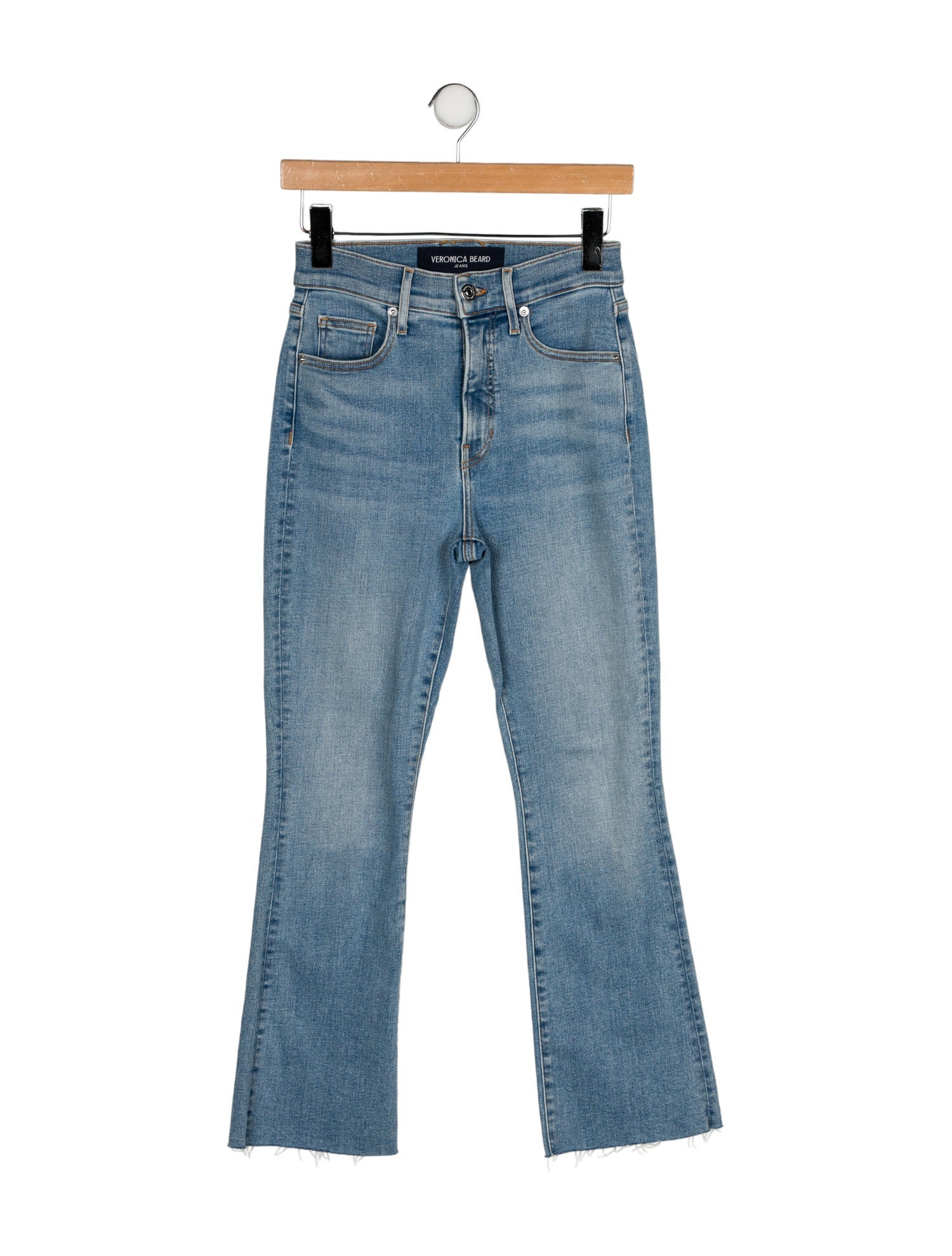 Veronica Beard Mid-Rise Straight Leg Jeans