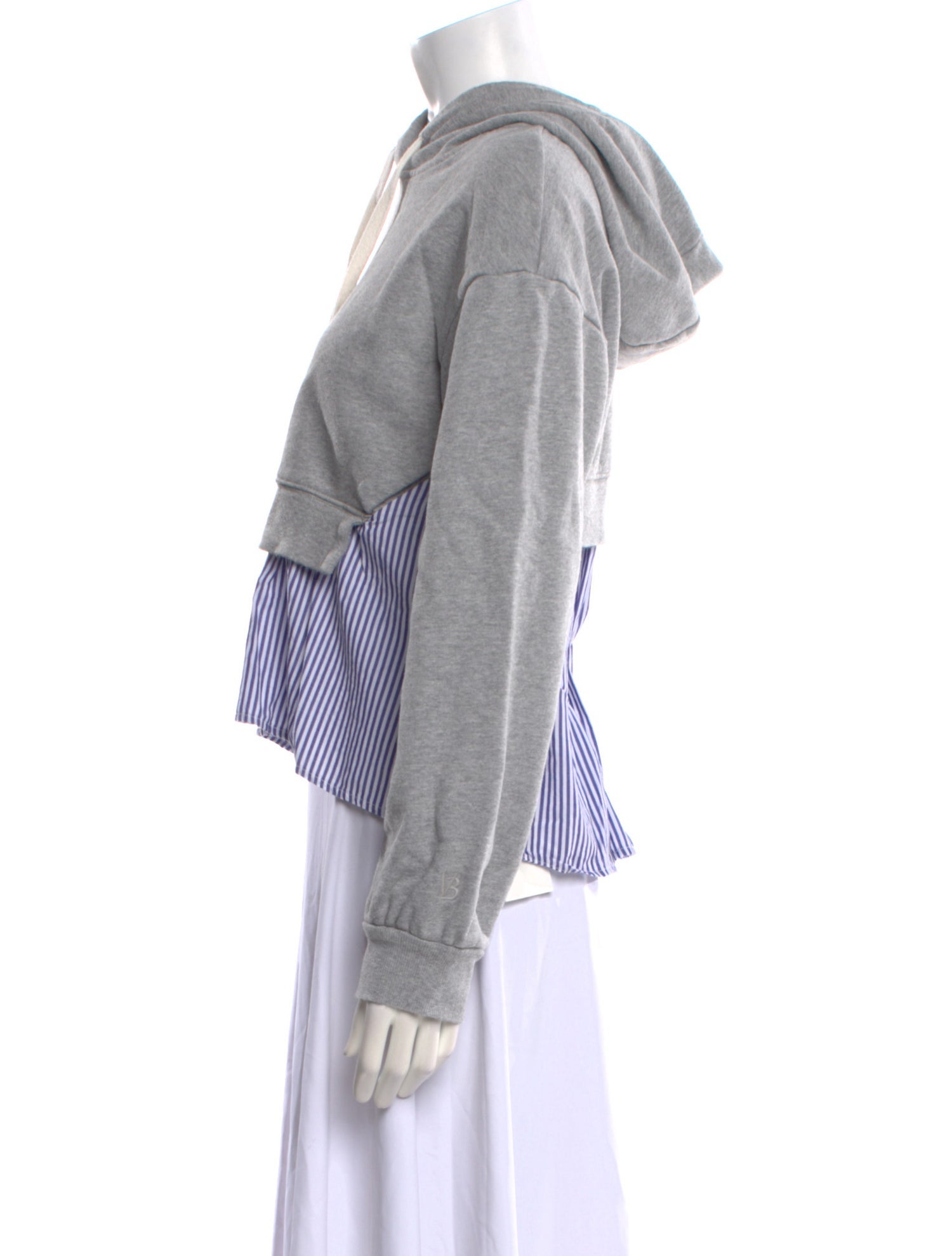 Veronica Beard Striped V-Neck Sweatshirt