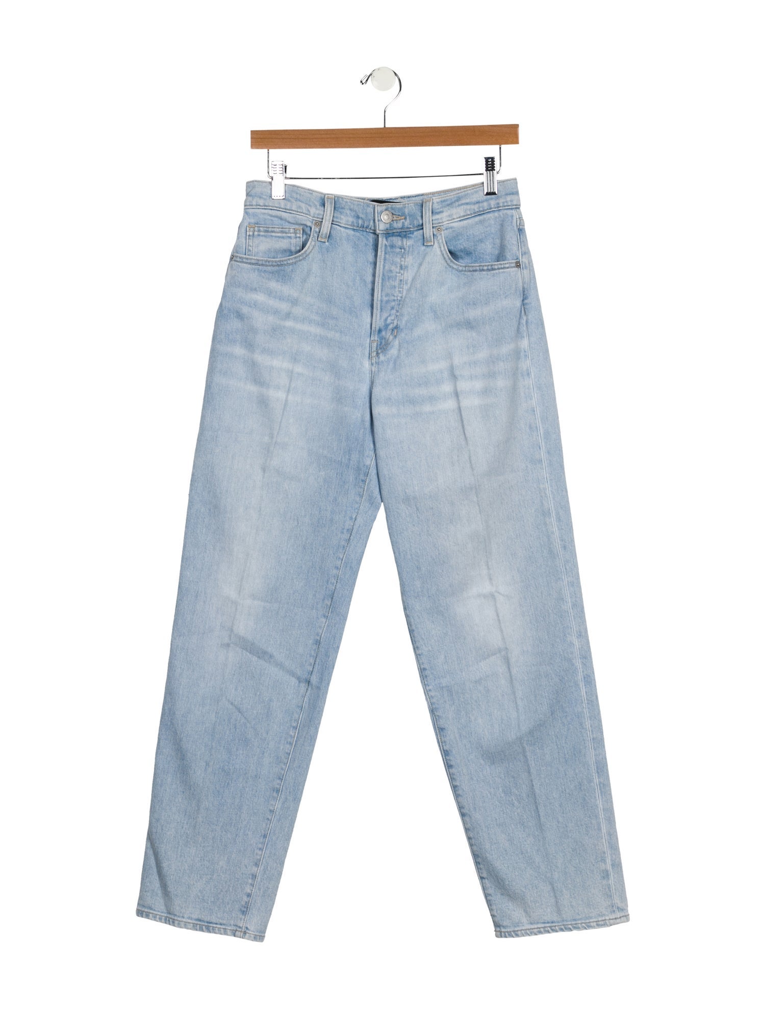 Veronica Beard High-Rise Straight Leg Jeans