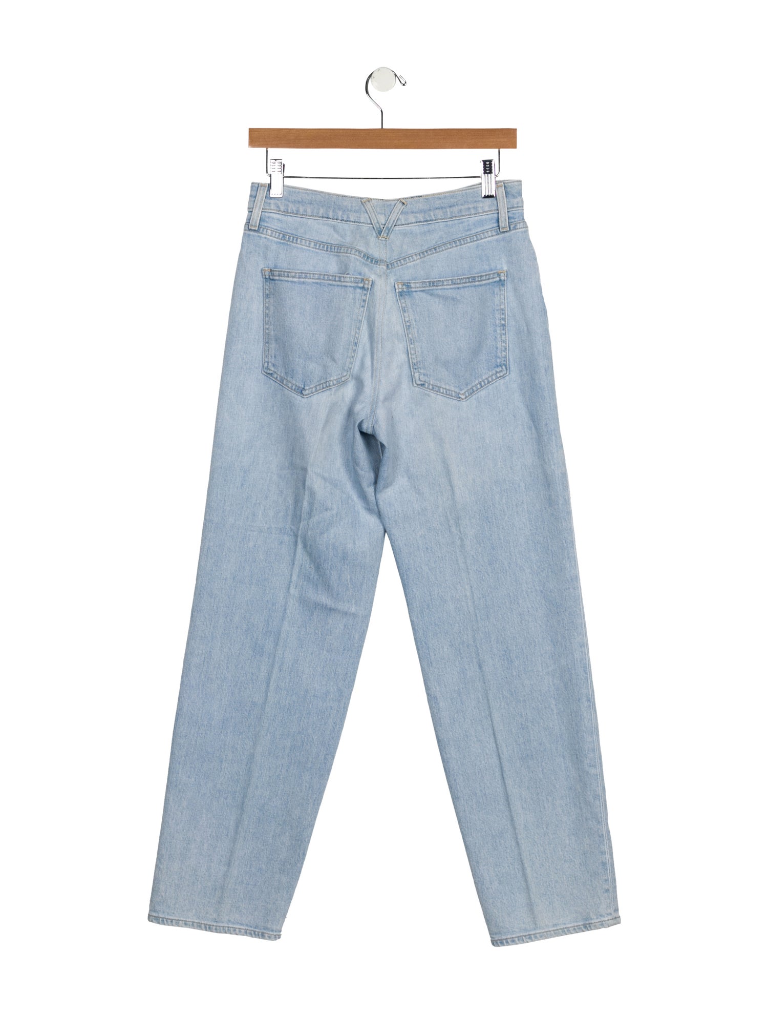 Veronica Beard High-Rise Straight Leg Jeans