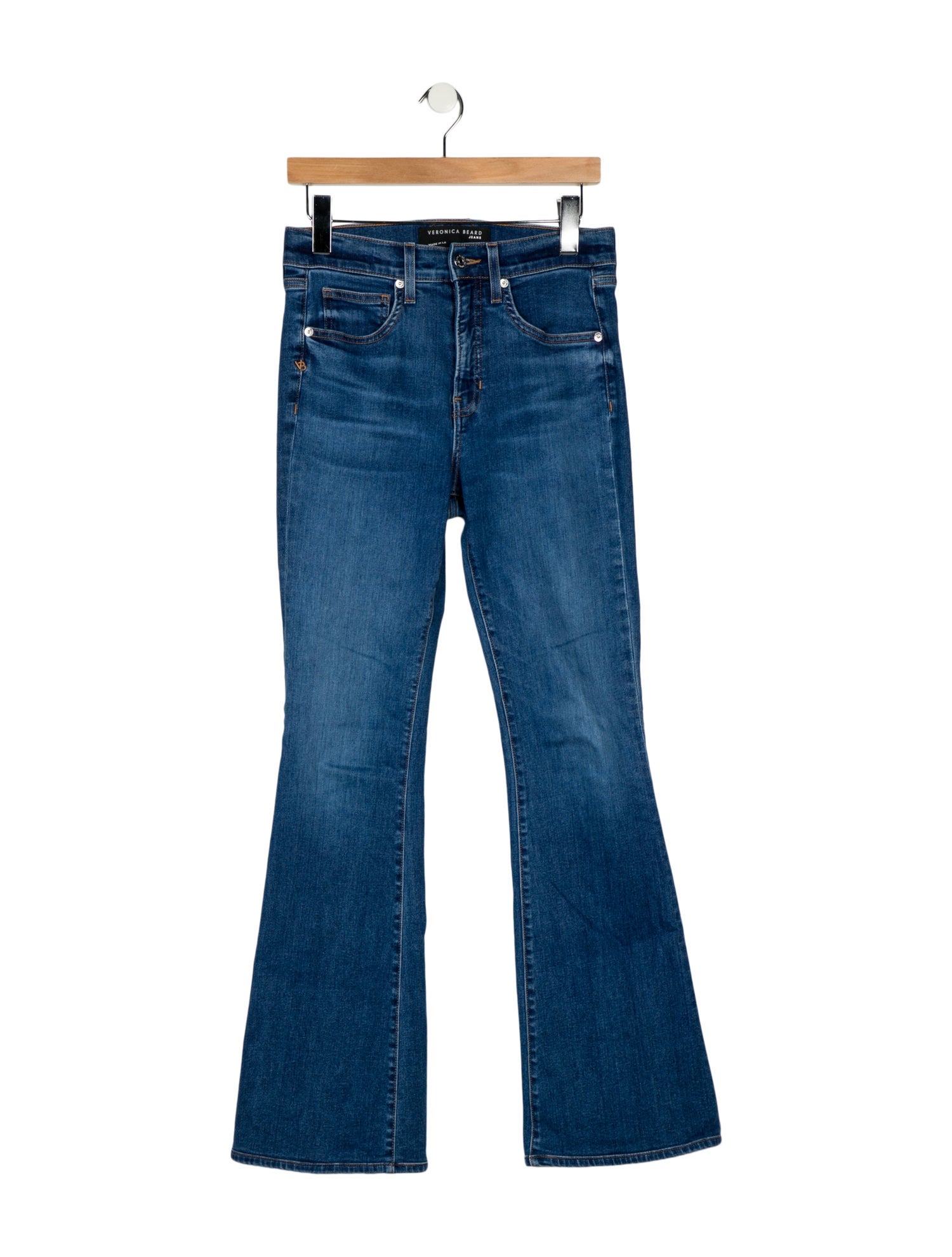 Veronica Beard High-Rise Wide Leg Jeans