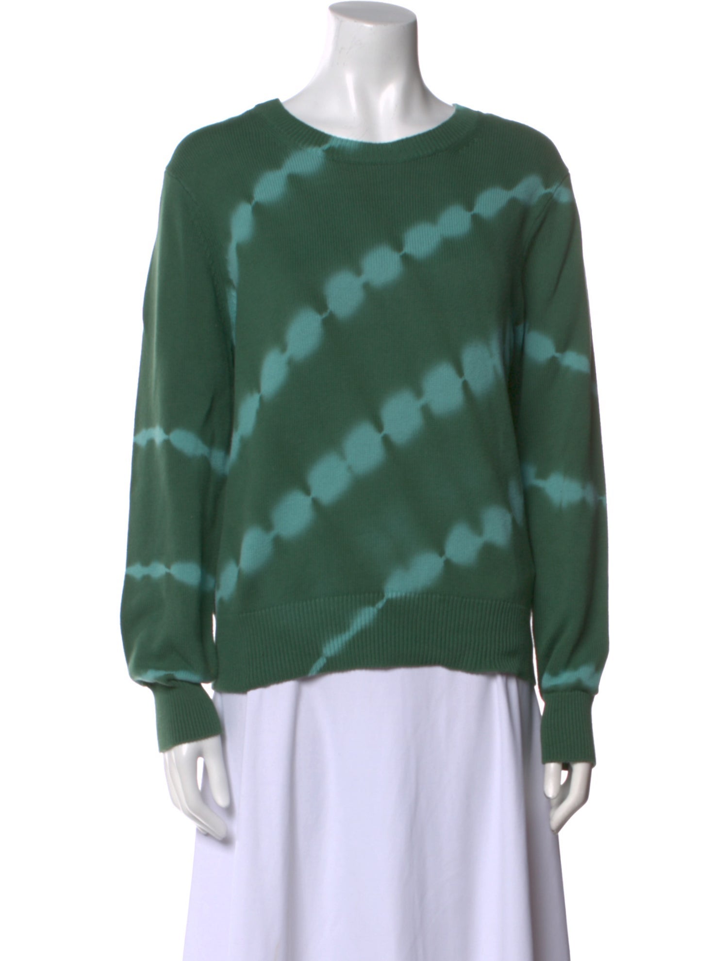 Veronica Beard Tie-Dye Print Crew Neck Sweater