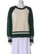 Veronica Beard Wool Colorblock Pattern Sweater