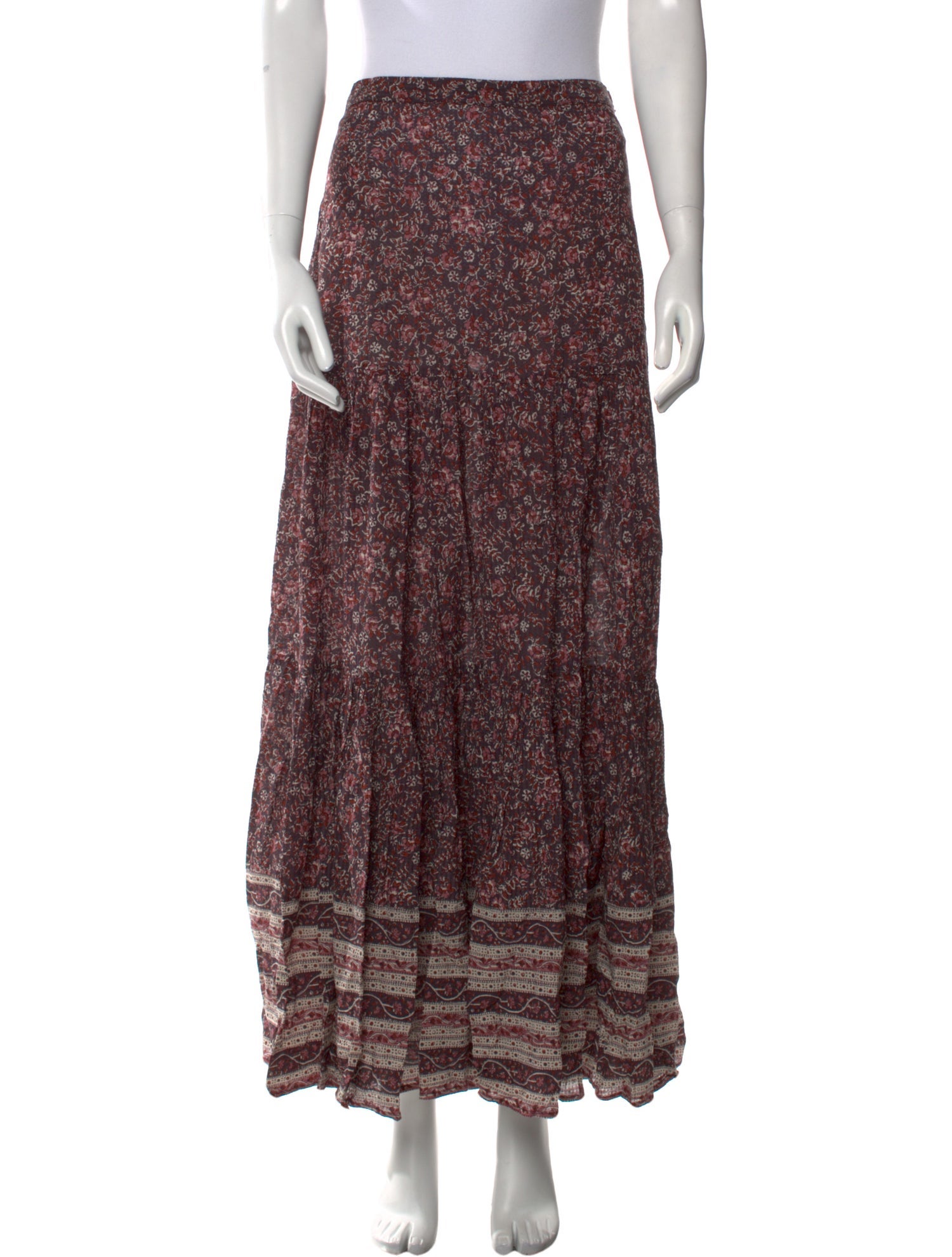 Veronica Beard Printed Midi Length Skirt