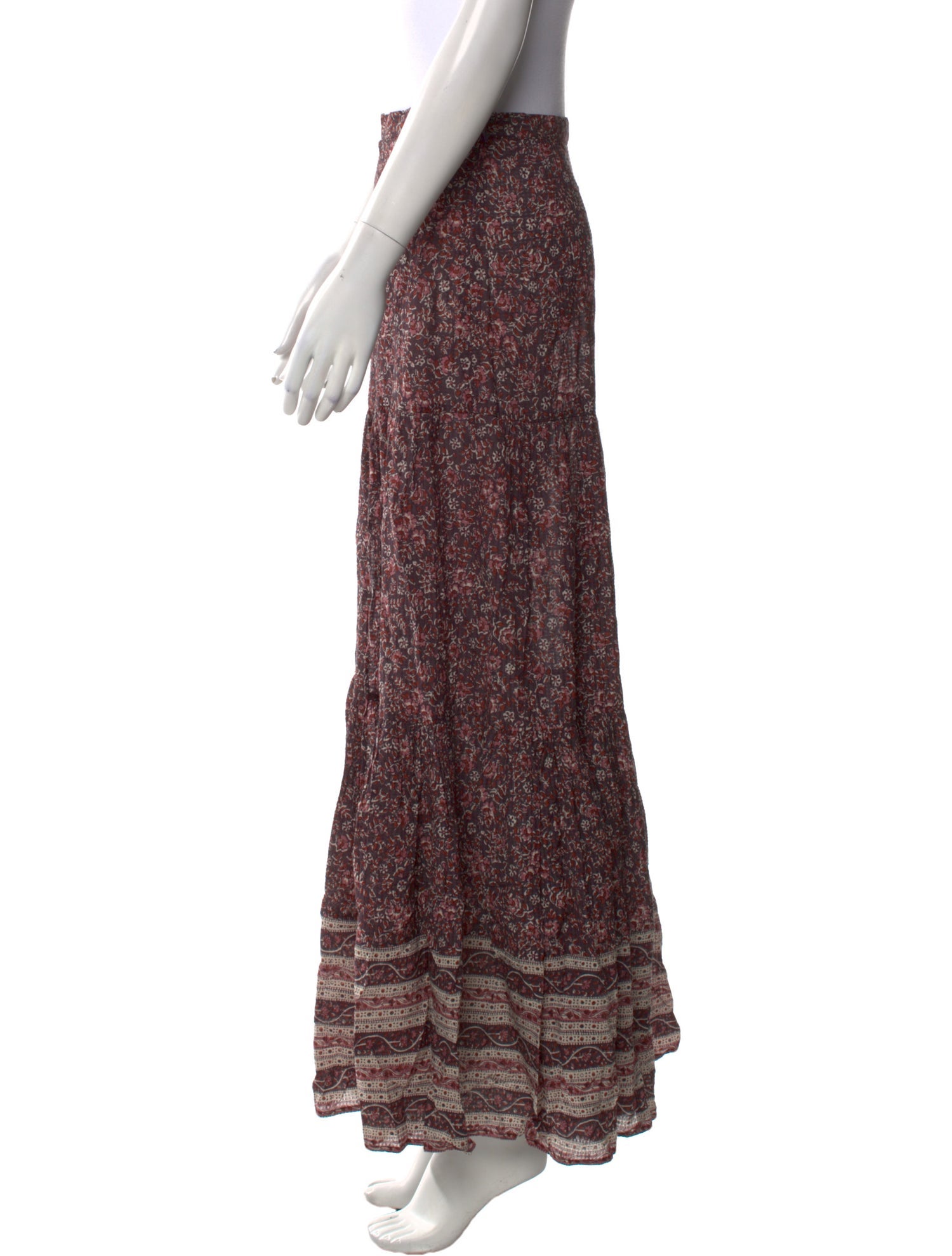 Veronica Beard Printed Midi Length Skirt