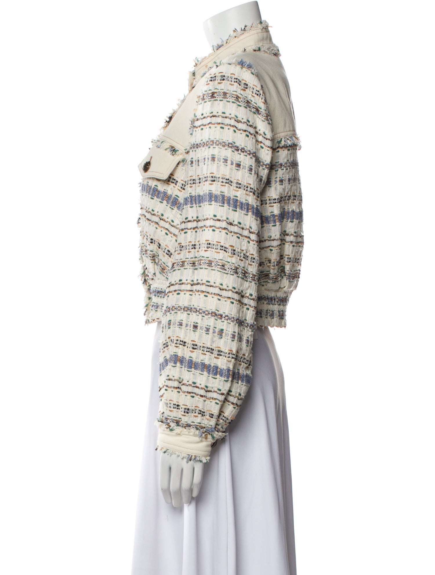 Veronica Beard Tweed Pattern Evening Jacket