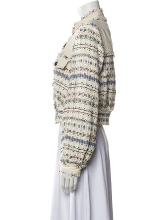 Veronica Beard Tweed Pattern Evening Jacket