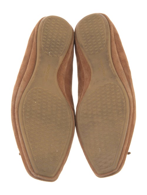Veronica Beard Suede Bow Accents Ballet Flats
