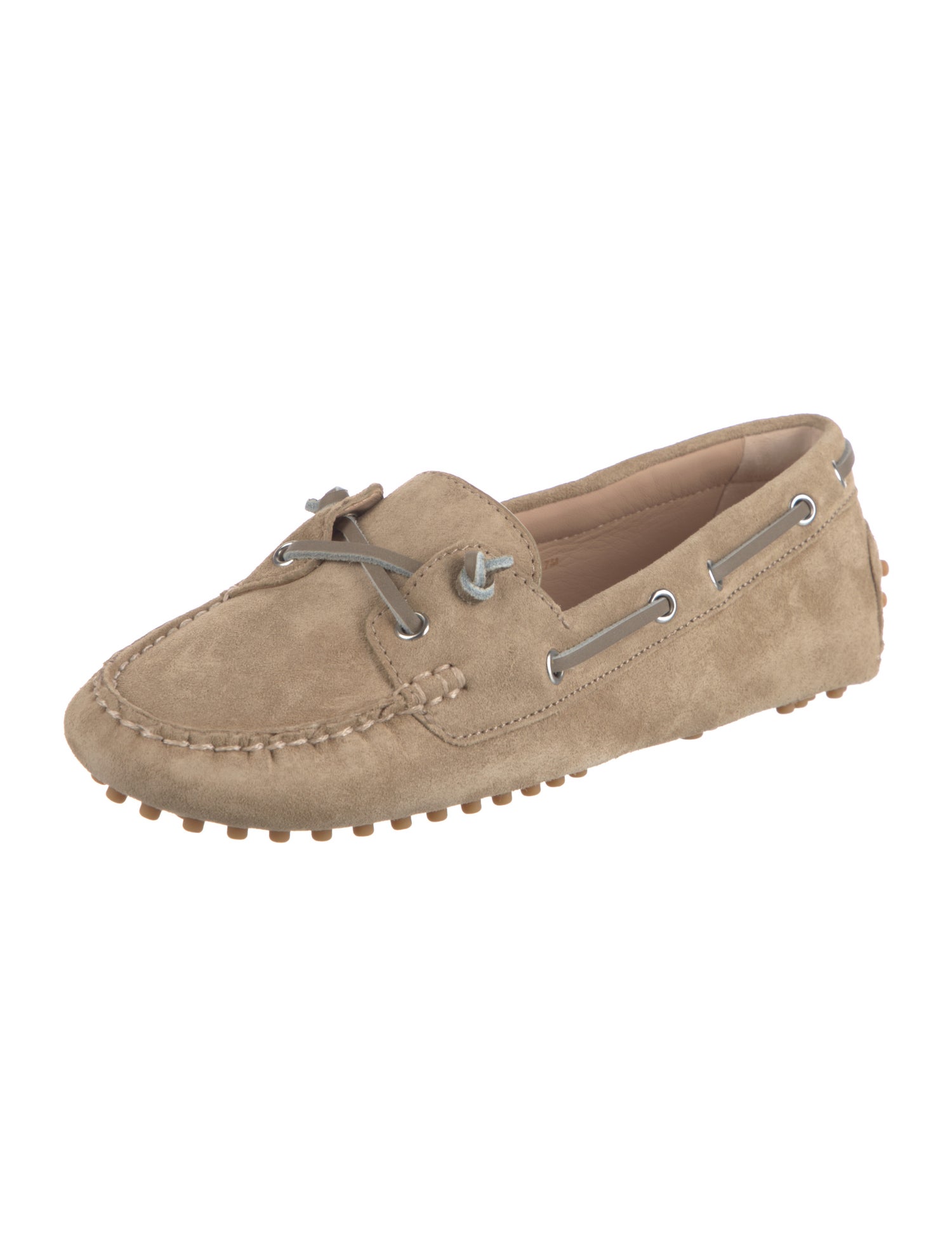 Veronica Beard Suede Bow Accents Loafers