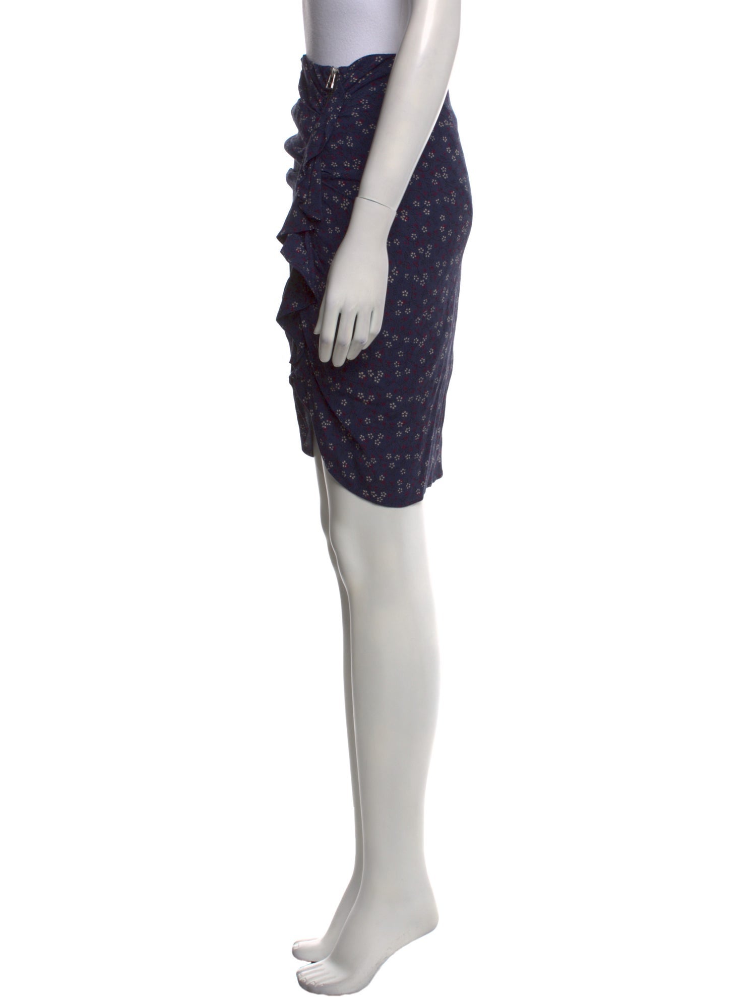 Veronica Beard Floral Print Knee-Length Skirt