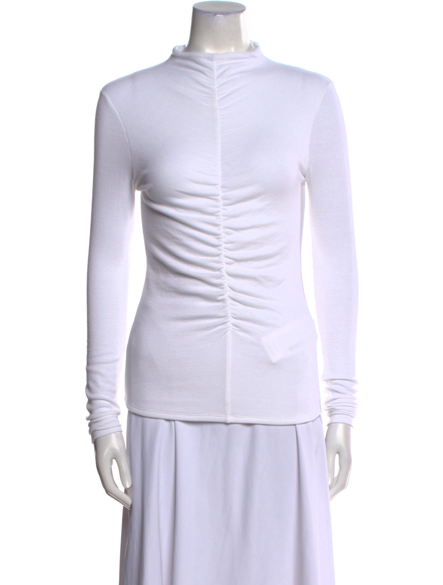 Veronica Beard Mock Neck Long Sleeve Sweatshirt