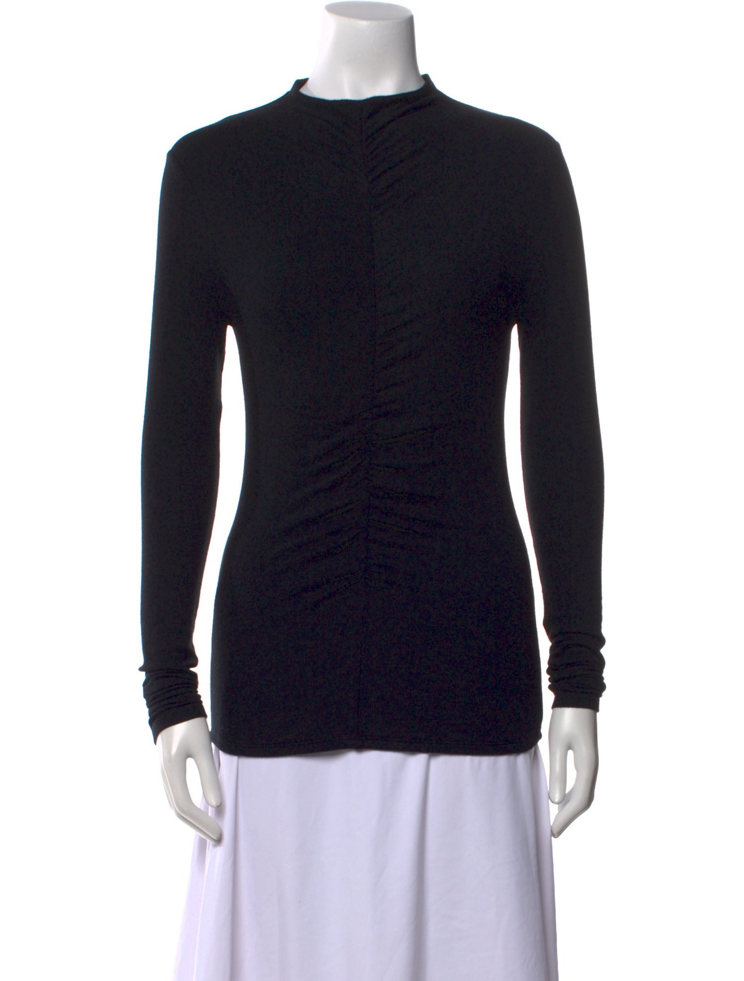 Veronica Beard Mock Neck Long Sleeve Top