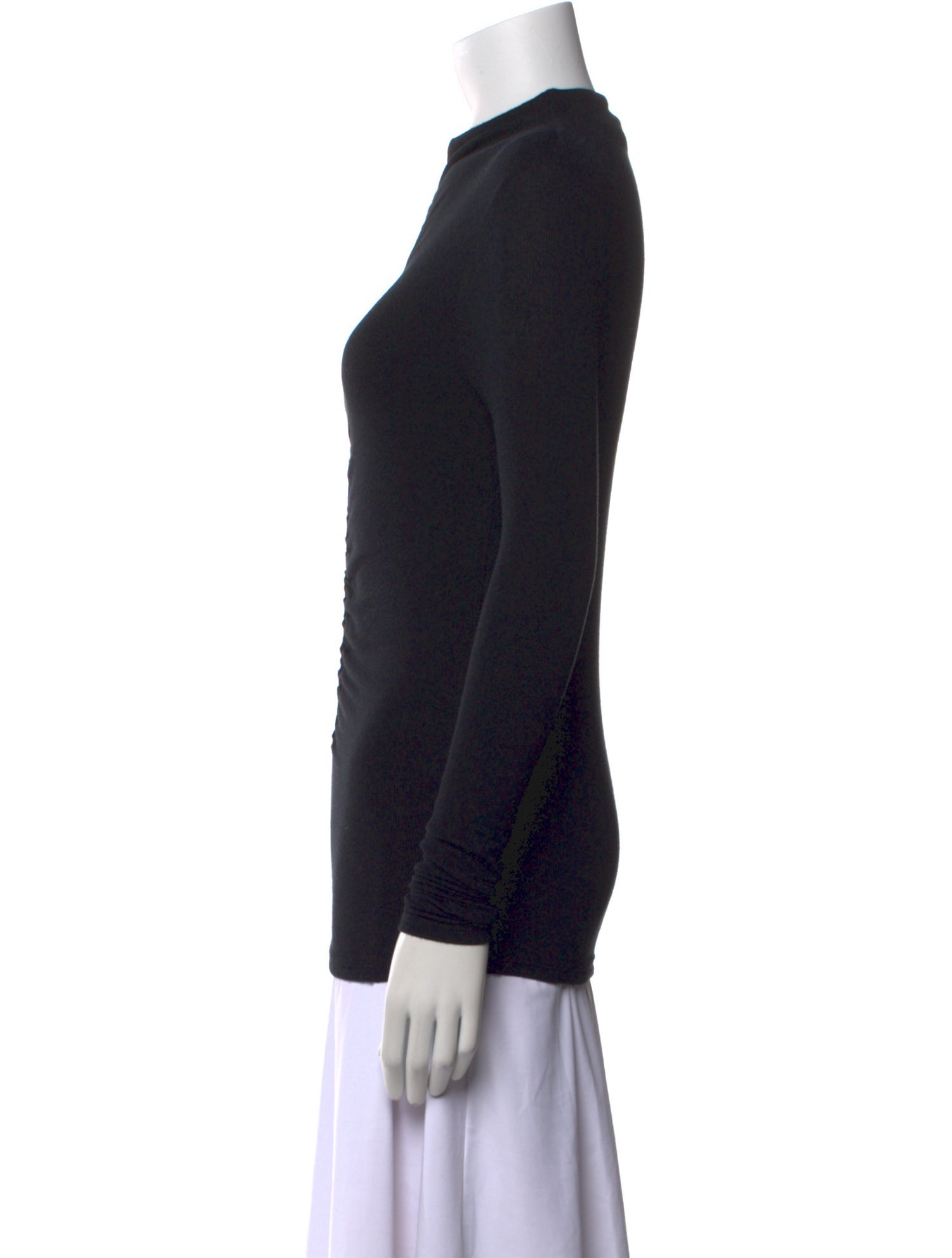 Veronica Beard Mock Neck Long Sleeve Top