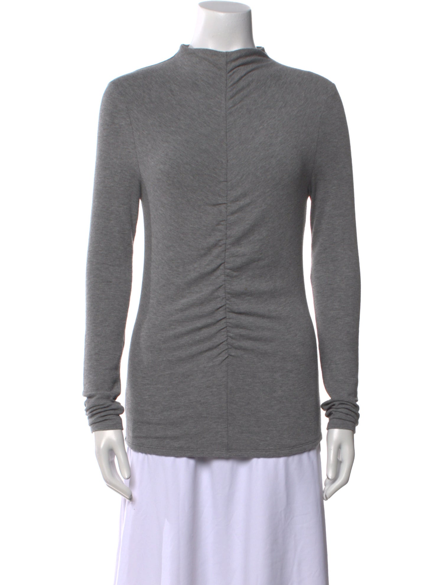 Veronica Beard Mock Neck Long Sleeve Top