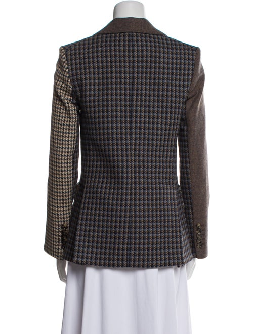 Veronica Beard Houndstooth Print Peacoat