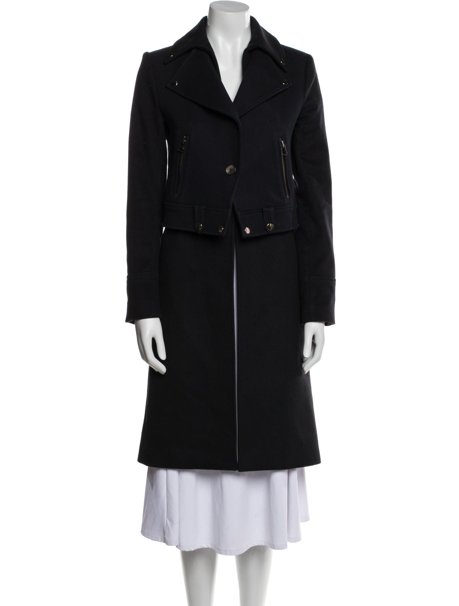 Veronica Beard Virgin Wool Trench Coat