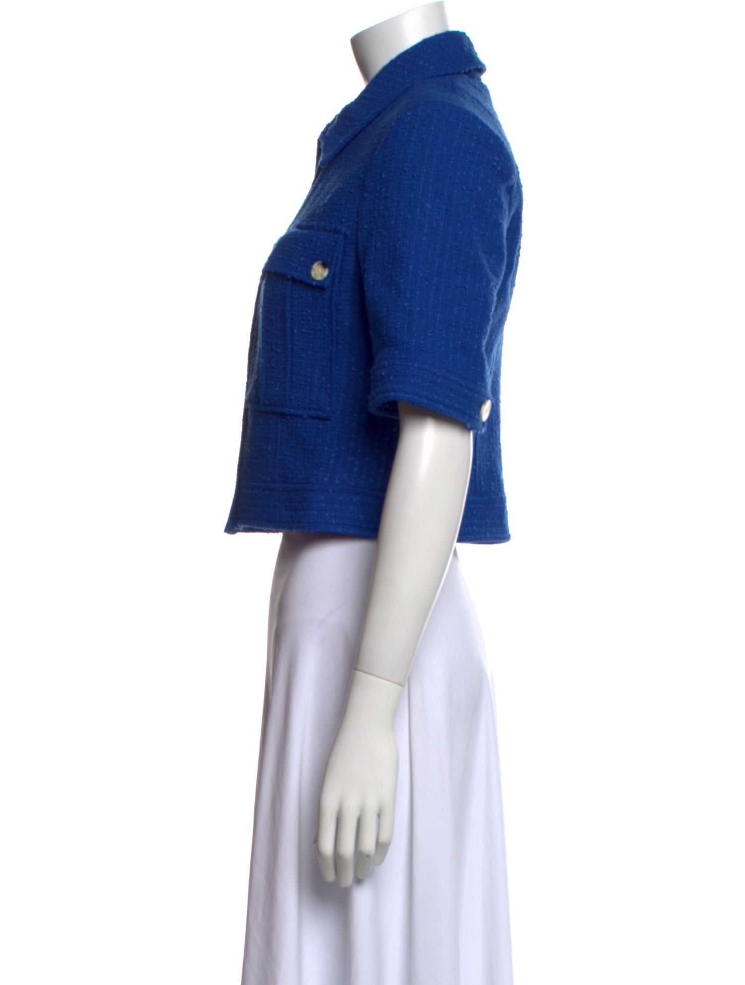 Veronica Beard Short Sleeve Crop Top