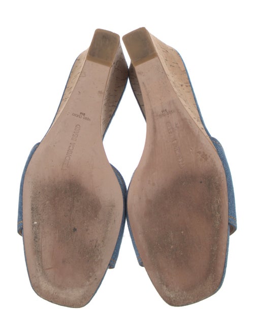 Veronica Beard Denim Slides