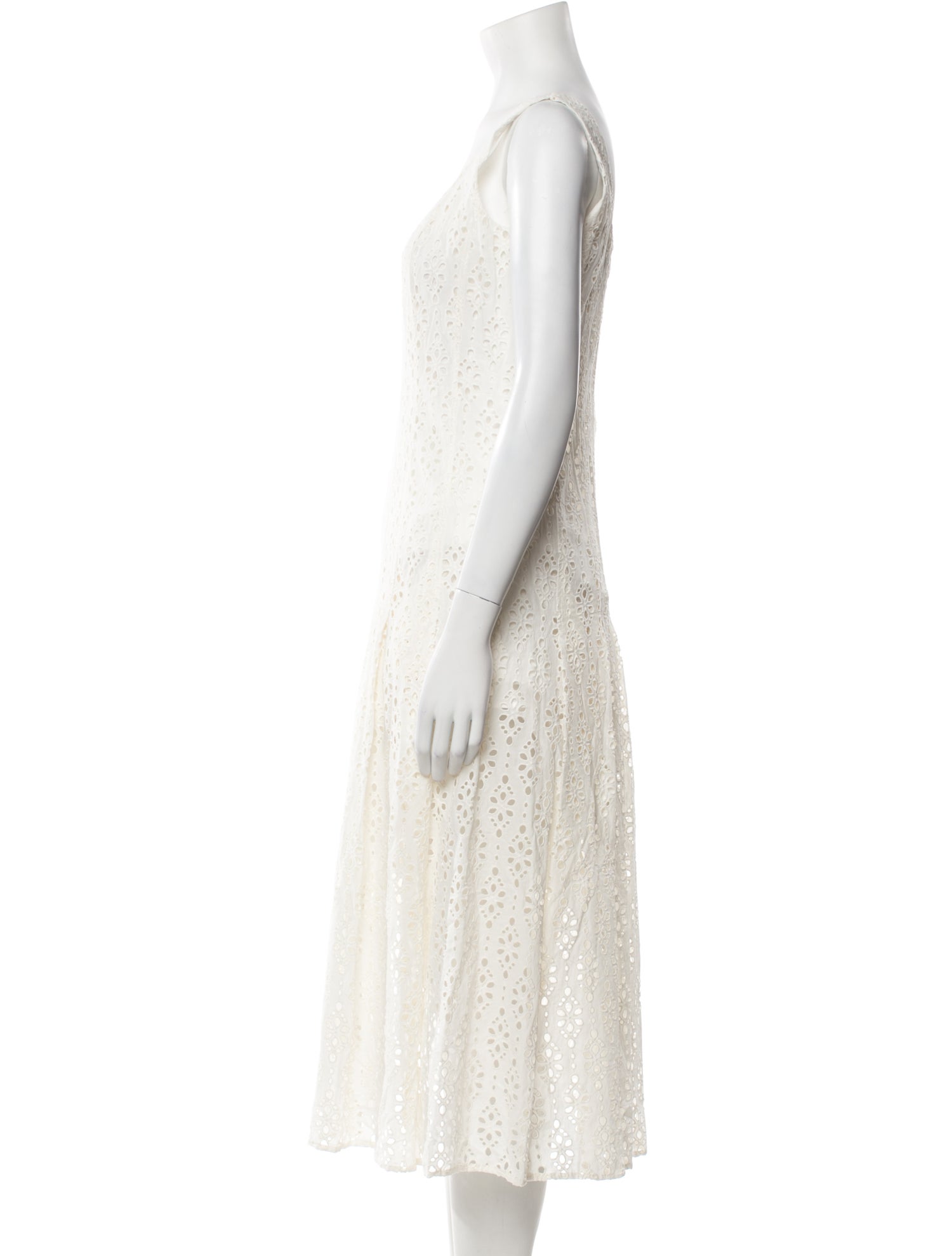 Veronica Beard Square Neckline Midi Length Dress