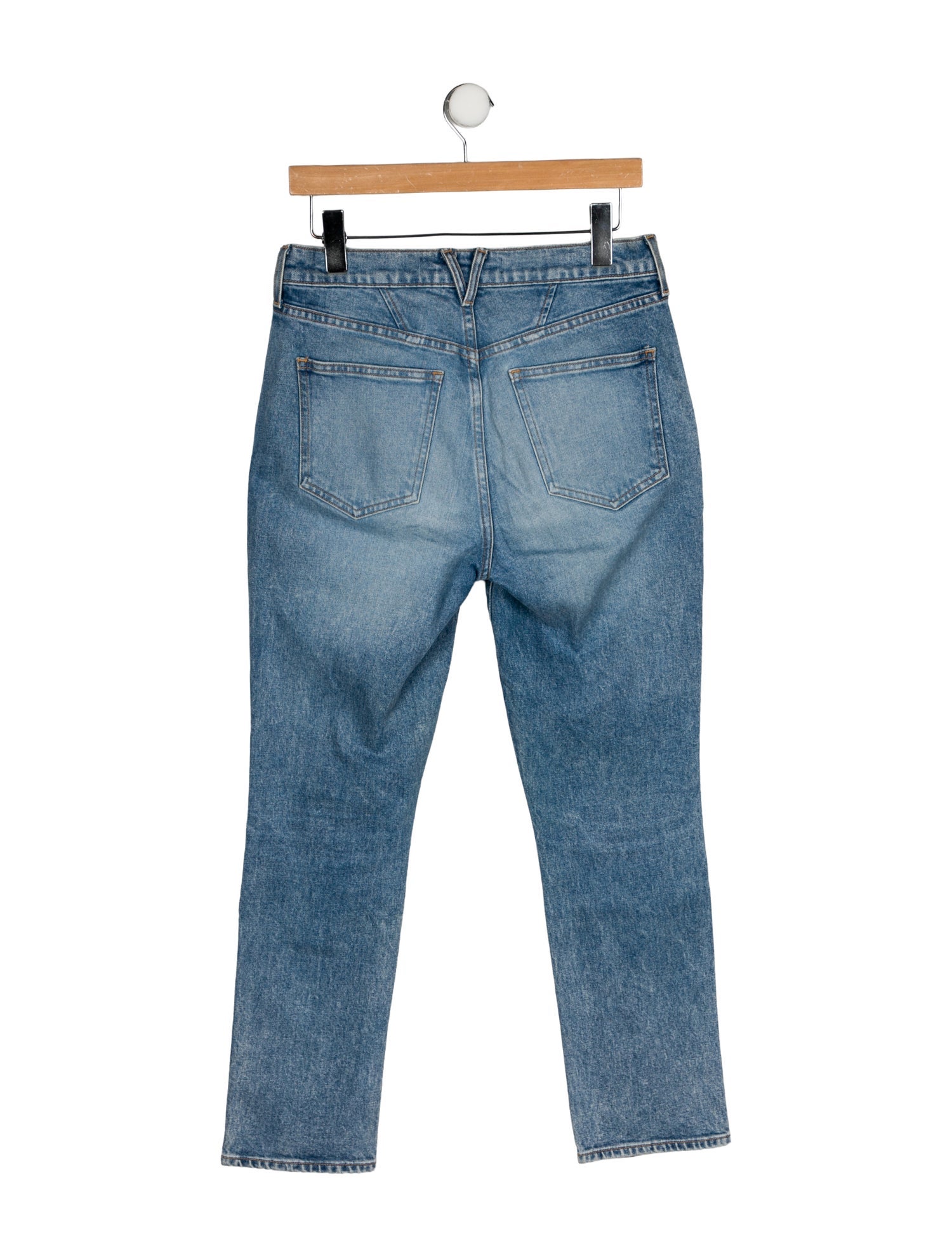 Veronica Beard Mid-Rise Straight Leg Jeans