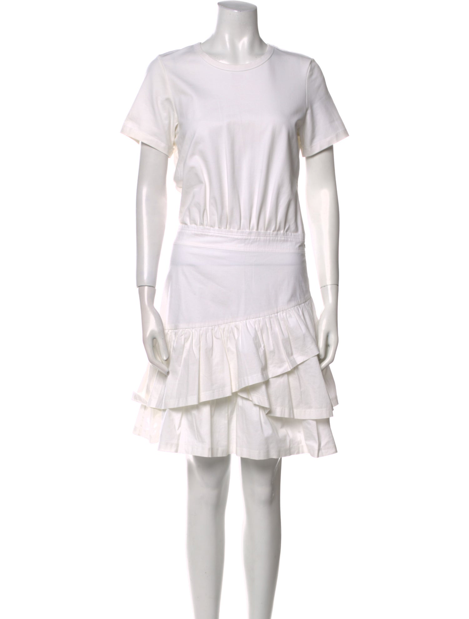 Veronica Beard Crew Neck Knee-Length Dress