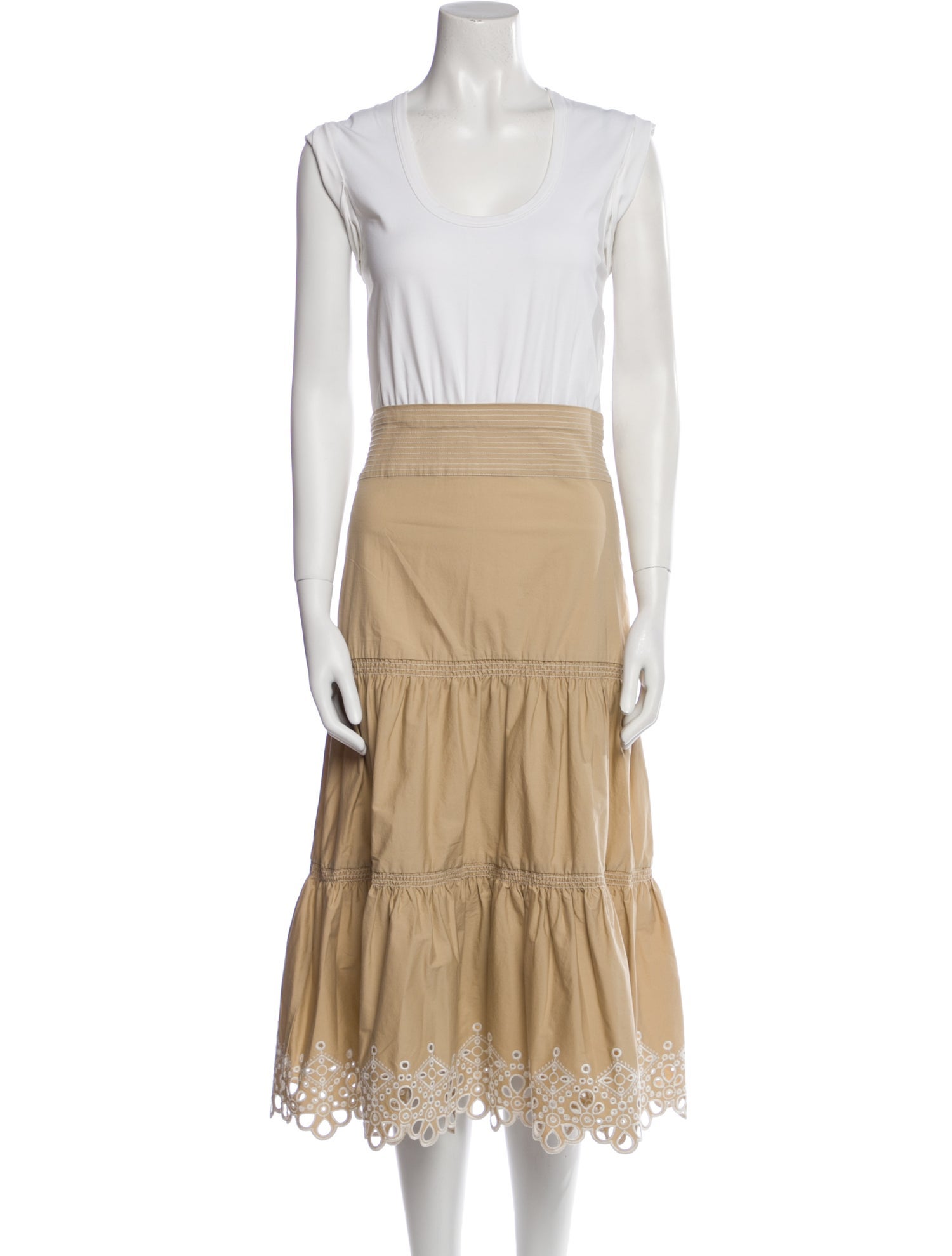 Veronica Beard Scoop Neck Knee-Length Dress