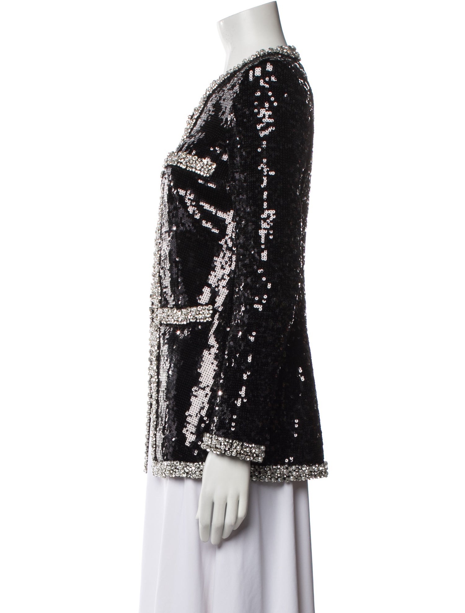 Veronica Beard Colorblock Pattern Evening Jacket