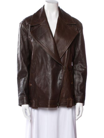 Veronica Beard Leather Biker Jacket