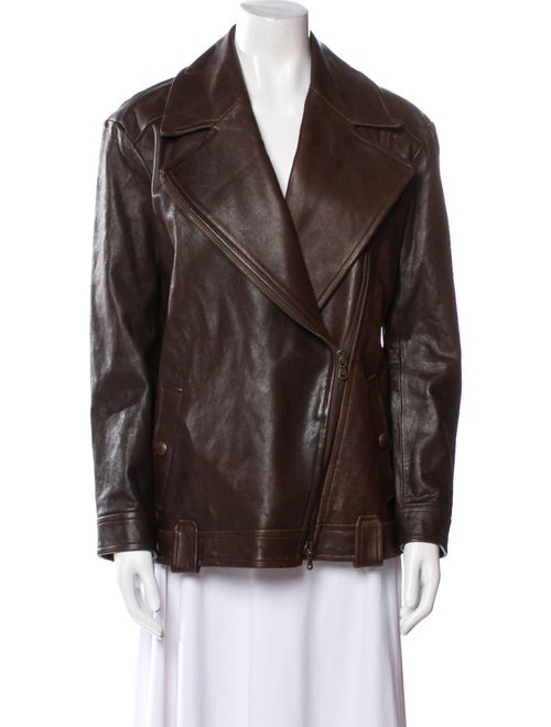 Veronica Beard Leather Biker Jacket