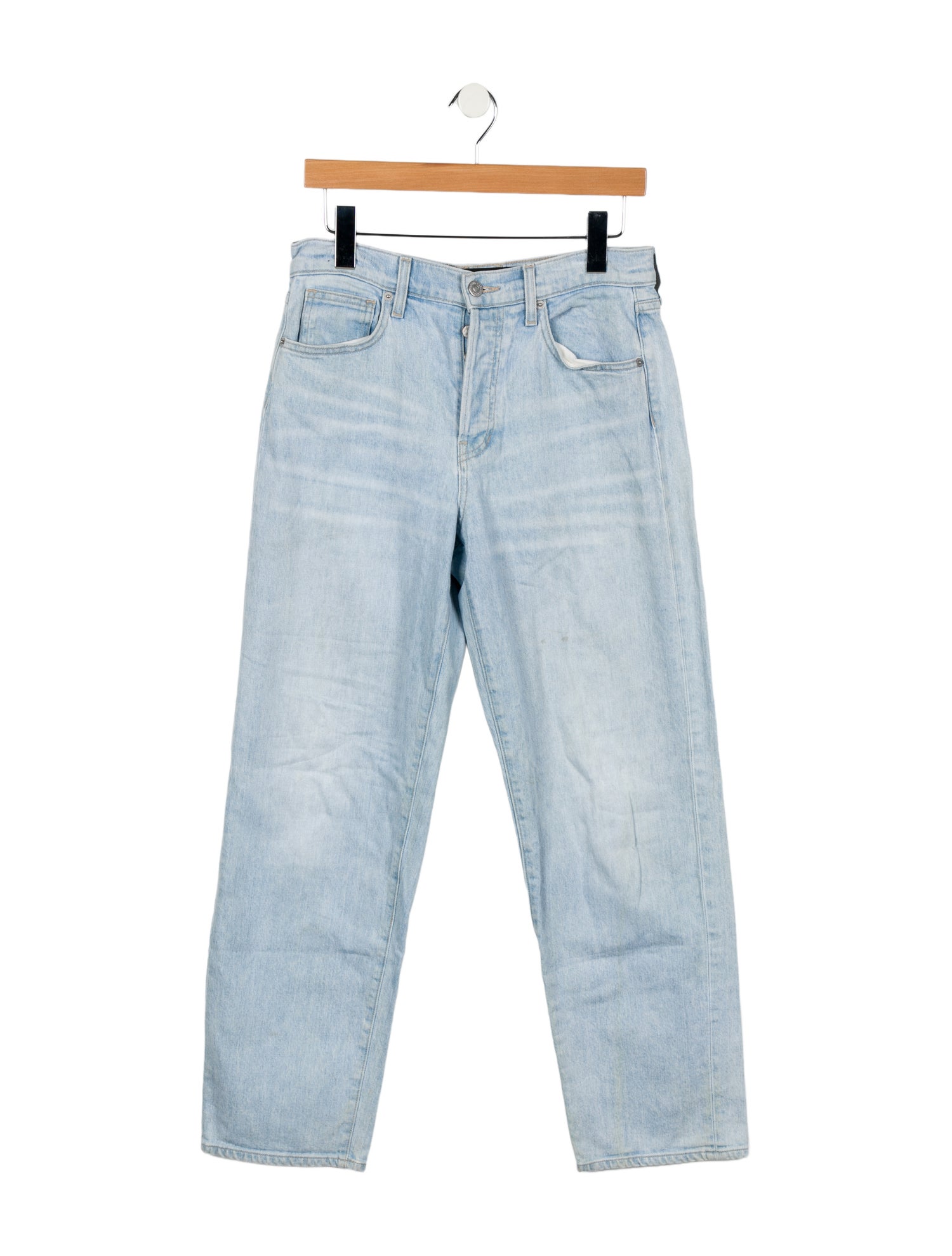 Veronica Beard High-Rise Straight Leg Jeans