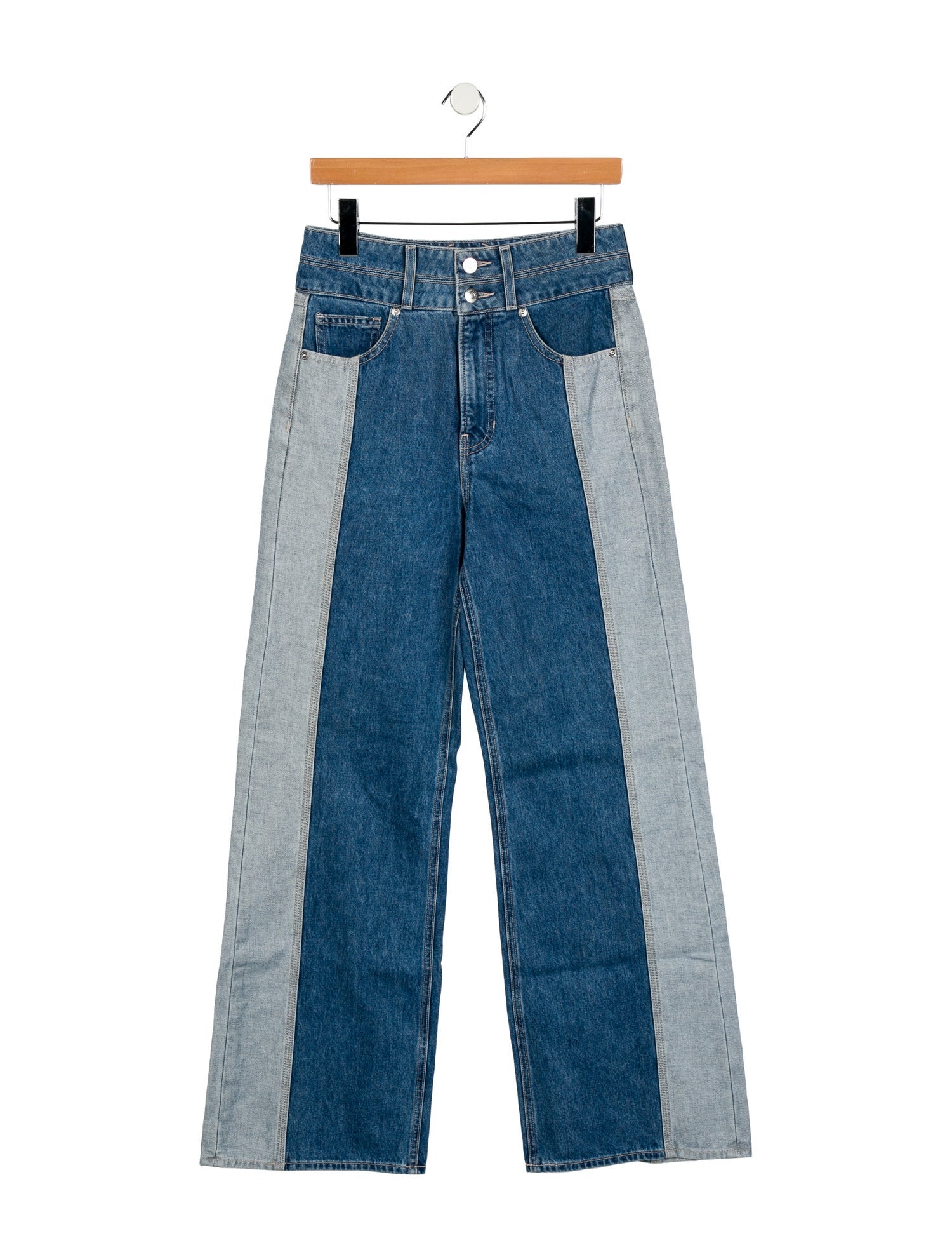 Veronica Beard High-Rise Wide Leg Jeans