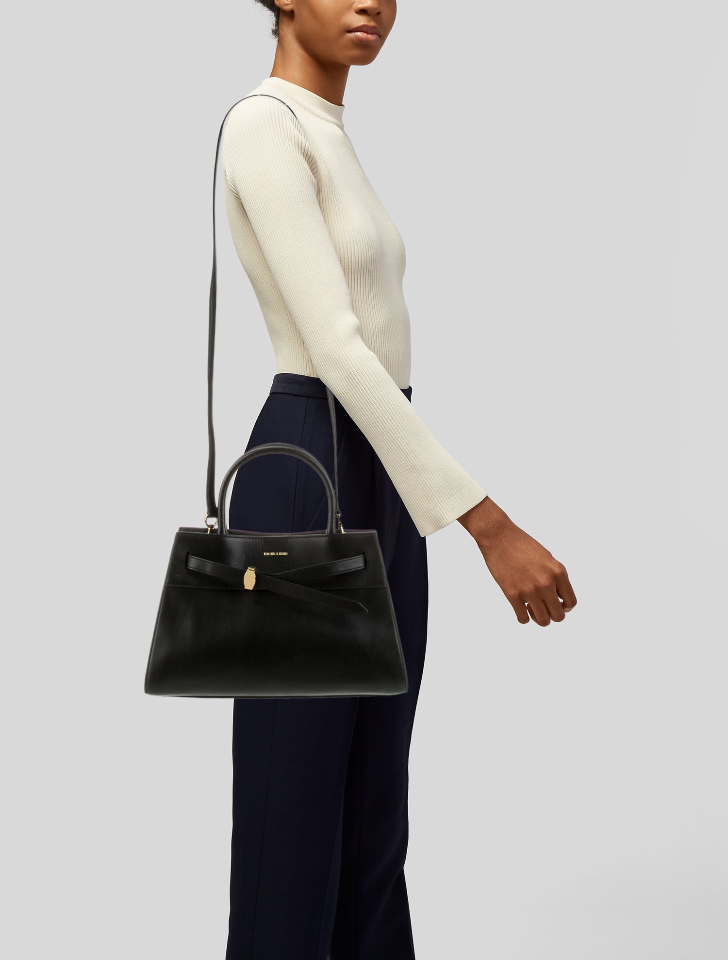 Veronica Beard Leather Top Handle Bag