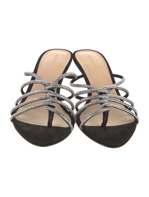 Veronica Beard Suede Patterned Slides