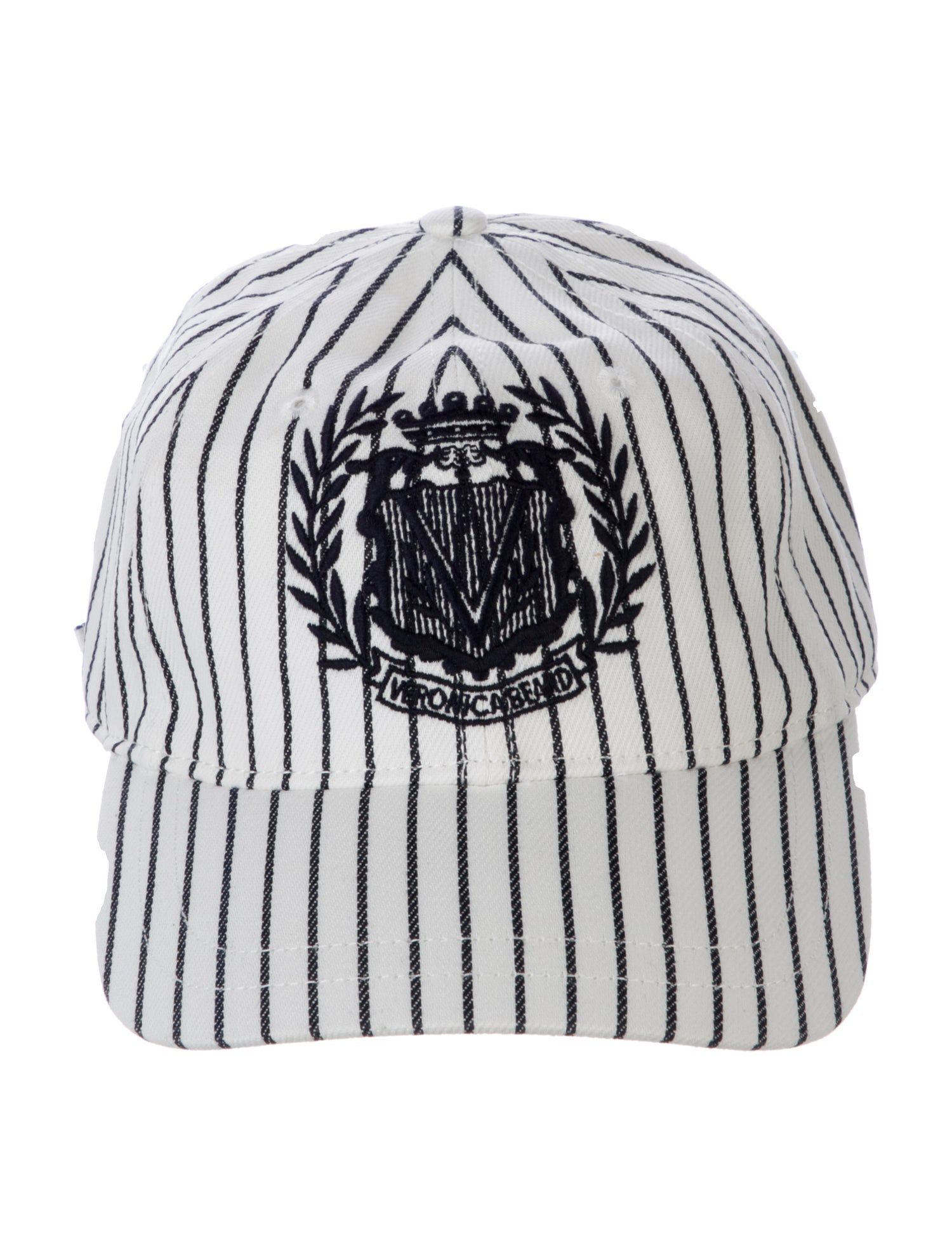 Veronica Beard white pattern print baseball cap