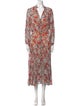 Veronica Beard Floral Print Long Dress