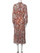Veronica Beard Floral Print Long Dress