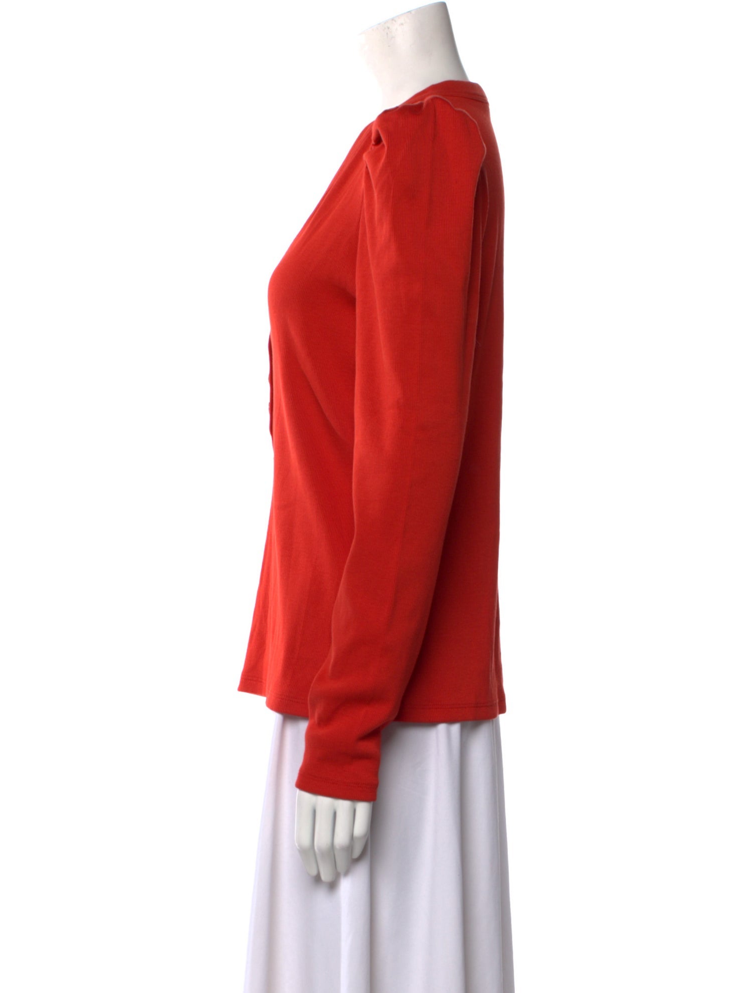 Veronica Beard V-Neck Long Sleeve Blouse