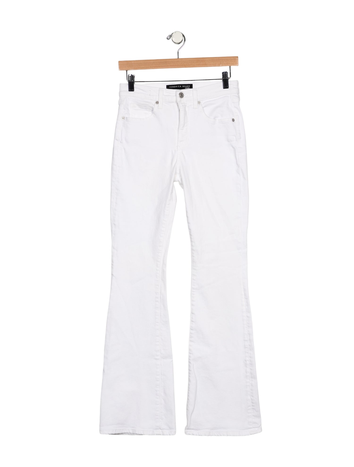 Veronica Beard Mid-Rise Wide Leg Jeans