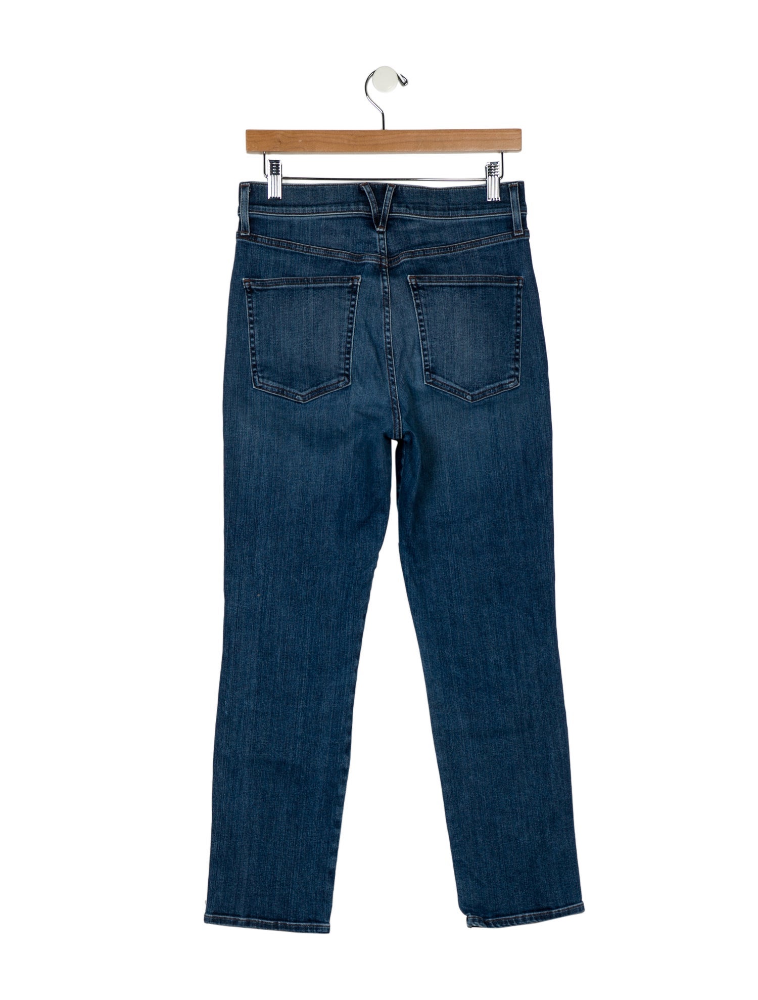 Veronica Beard High-Rise Straight Leg Jeans